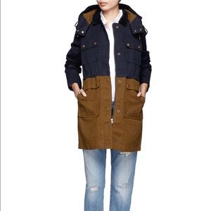 J Crew Long Colorblock Field Jacket